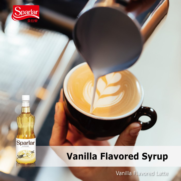 Sparlar Vanilla Flavored Syrup_Latte