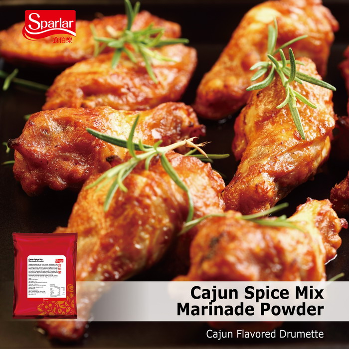 Sparlar Cajun Spice Mix Marinade Powder_Chicken Drumette